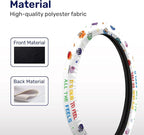 Colorful Emotion Icon Steering Wheel Cover, Polyester Car Wheel Grip, Universal 15 Inch for Cars SUVs Trucks