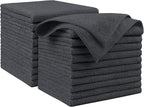 AIDEA Microfiber Cleaning Cloth Grey 20PK, Microfiber Towels for Cars, Premium Car Cloths, Dusting Cloth Lint Free Cleaning Rags for SUVs, House, Kitchen, Window, Workshops,11.5"×11.5"