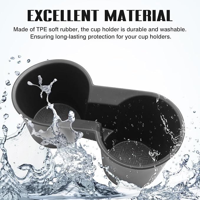 Car Cup Holder for Subaru Crosstrek 2024-2026 Accessories Water Cup Holders TPE Durable Cup Holder Insert for Crosstrek