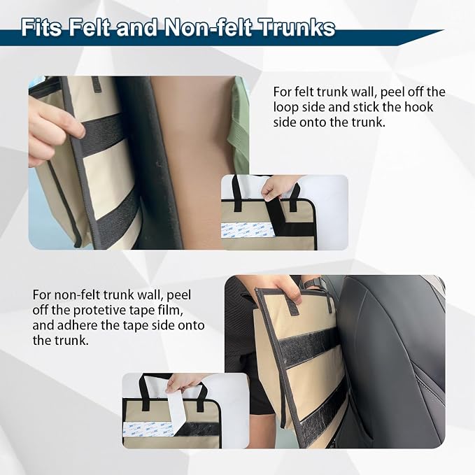 Deluxe Trunk and Backseat Organizer for Medium or Large Size SUVs & RVs, Detachable Storage Modules with Built-in Cooler, Patent Pending