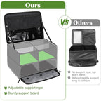 Golf Trunk Organizer, Waterproof Car Golf Locker with Separate Ventilated Compartment for 2 Pair Shoes, Golf Storage for Balls, Tees, Cap, Clothes, Gloves, Accessories, Gifts for Men, Women