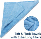 Microfiber Towels for Cars, Car Drying Wash Detailing Buffing Polishing Towel with Plush Edgeless Microfiber Cloth, 450 GSM 16x16 in. Pack of 6