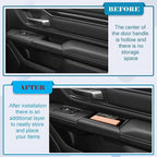 Door Side Storage Box Handle Container Compatible with Ram 1500 2019-2024 2025 2026 Accessories, ABS Inner Door Handle Organizer Phone Pocket Organizer Insert Tray Glove Pallet, 4PCS Set