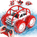 Amphibious Remote Control Car,Rechargeable RC Cars Toy 360° Flips Rotation Stunt Crawler 15KM/H 4WD All Terrain Outdoor Indoor Toy for Kids Boys Girls 3-12