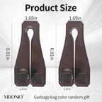 Leather Headrest Hooks for Car, 2 Pack Premium Car Seat Back Storage Hooks with Double Metal Hangers for Purses, Handbags, Groceries and Backpacks, Universal Heavy Duty Car Purse Holder Accessories