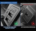 2026 Upgrade Center Console Organizer fit for 2025 2026 Ford Bronco 4 Door Bronco Center Console Storage with Rubber Mats for Ford Bronco 2025+ Storage Accessories|Not for 2 Dooor/Manual/Sport Model