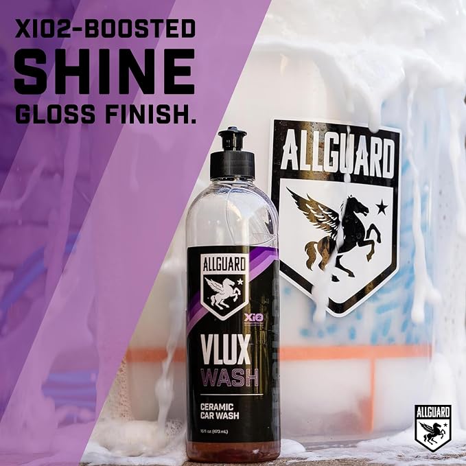 VLUX Wash - Car Wash Soap Formulated with XiO2™ Ceramic - Grime Busting Suds Gently Clean with pH-Netural Formula - Enhances Protection of Coatings, Waxes or Sealants - Gloss Finish