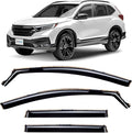 in-Channel Incredibly Durable Rain Guards for Honda CR-V (CRV) 2017-2022, Original Window Deflectors, Vent Deflector, Vent Window Visors, Dark Smoke Car Accessories, 4 pcs - 617450