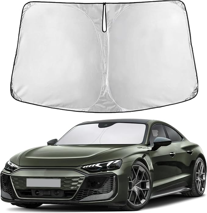 Windshield Sunshade Compatible for Audi RS e-tron GT 2022-2023 2024 2025, Sun Visor for Front Windshield & Window Sun Shade Cover, UV Heat Blocker & Protector, Car Accessories