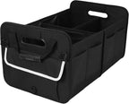 Trunk Organizer for SUV & Sedan, Car Organizers and Storage, Waterproof Collapsible & Adjustable Straps, 70L Sturdy Car Organization for Car Accessories, Tools, Sundries (Black B, Large-A)