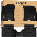 Floor Mats for Ford Maverick 2026 2025 2024 2023 2022 (Hybrid Models Only) All Weather Car Mats TPE Truck Liners Vehicle Accessories for Ford Maverick - 1st & 2nd Row, Black