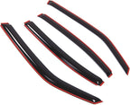 WD2-109i Dark Smoke 4 Pcs Set Window Visor (in-Channel) Deflector Rain Guard Compatible with 2006-2010 Dodge Charger