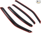 in-Channel Window Vent Visors Rain Guards Compatible with Dodge Charger 2006-2010 | Side Window Wind Deflectors Rain Shields | Smoke Tinted, 4 Pcs Set, DGWV-109