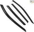 Outside Mount Window Vent Visors Rain Guards Compatible with Nissan Rogue 2014-2016 | Side Window Wind Deflectors Rain Shields | Smoke Tinted, 4 Pcs Set, DGWV-836