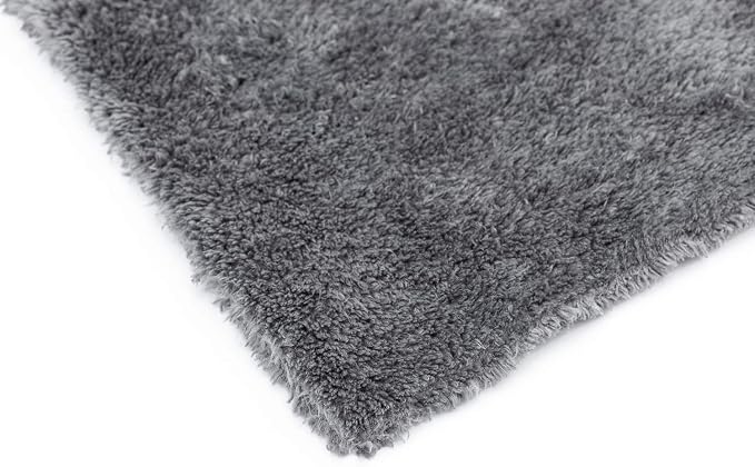 Eagle Edgeless 600 - Professional Korean 70/30 Blend Super Plush, Microfiber Auto Detailing Towels, Buffing & Polishing, 600gsm, 16in x 16in, Dark Grey (3-Pack)