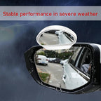 Blind Spot Car Mirror, Vehicle Adjustable 360 ° Rotation Auxiliary Convex Wide Angle Mirror, Auto Stick On Side Rearview Mirror Universal for Car Truck SUV RV (B, White)
