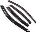 WD2-044 Dark Smoke 4 Pcs Set Window Visor (Outside Mount) Deflector Rain Guard Compatible with 1997-2003 Chevrolet Malibu