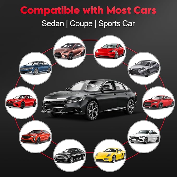 Car Windshield Sun Cover - 600D Windshield Sun Shade Window Cover Heavy Duty & UV Resistant, Outside Summer Sunshade Protector for Most Sedan Cars (62 x 50 Inch)