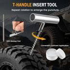 Heavy Duty Tire Plug Kit - 70pcs All-in-One Universal Tire Repair Kit for Tubeless Flats, Emergency Tire Patch Kit for Car, Truck, SUV, ATV, Motorcycle, Trailer & RV