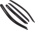 WD2-451 Dark Smoke 4 Pcs Set Window Visor (Outside Mount) Deflector Rain Guard Compatible with 2005-2015 Toyota Tacoma Double Cab/Extended Cab