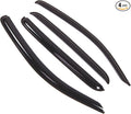 Outside Mount Window Vent Visors Rain Guards Compatible with Toyota Tacoma Double Cab 2005-2015 | Side Window Wind Deflectors Rain Shields | Smoke Tinted, 4 Pcs Set, DGWV-451