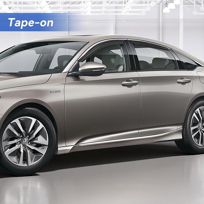 Window Visors Rain Guards for Honda Accord 2018-2023, Out-Channel Window Vent Wind Deflectors Visors Shades for 18 19 20 21 22 23 Accord