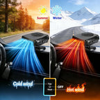 Car Heater, 12V 200W Car Heater Portable（ Plugs into Cigarette Lighter）, Portable Heater for Car, 360° Rotatable Car Defroster Windshield Heater