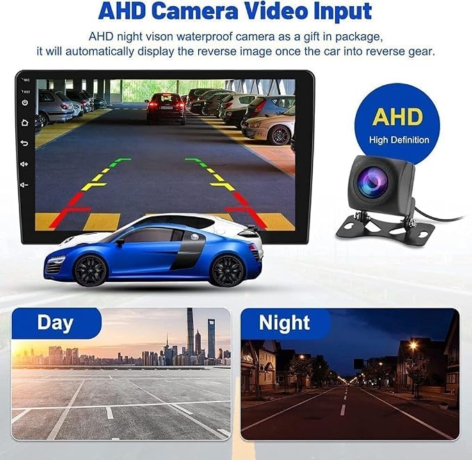 Android 14 Double Din Car Stereo Upgrade Radio for Passat Jetta Tiguan Beetle Golf MK6, 9" Touchscreen Carplay Android Auto GPS WiFi Bluetooth RDS DSP SWC Mirrorlink Mic Backup Camera