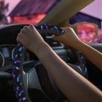 Galaxy Butterfly Steering Wheel Cover for Women Men Neoprene Breathable Wheel Cover Protector Anti-Slip Car Accessories Universal 15 Inch Fit for Cars Trucks Vehicles