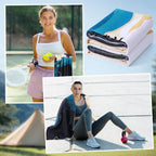 2 Pack Car Seat Towel Covers Athletic Running Towel Performance Microfiber Post Workout Sweat Washable Cover Non Slip for Seat Outdoor Sport (Shenandoah)