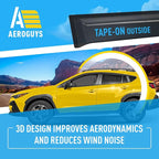 Extra Durable Window Deflectors Tape-On Window Visors Rain Guards Fit for Subaru XV Crosstrek 2024-2026, Sun Visors, Wind Vent for Shades, Exterior Car Accessories - 6 pcs. AG0984