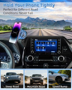 Car Phone Mount for 2020-2026 Toyota Highlander 8-inch Screen Accessories | L/LE/Hybrid XLE Magnetic Cell Phone Holder with Magsafe 360° Rotation Hands-Free Not Affect Air Vent (Not fit 12.3 inch)