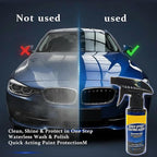 Quick Effect Coating Agent for Car, Quick Effect Coating Agent,Waterless Wash & Polish,Car Coating Spray for Shine & Protection,Quick Acting Paint Protection and Glass Cleaner(1Pack:120ml+Brush+Towel)