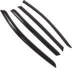 WD2-731B Dark Smoke 4 Pcs Set Window Visor (Outside Mount) Deflector Rain Guard Compatible with 2011-2013 Mercedes-Benz R320 R350 R500 R63