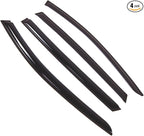 Outside Mount Window Vent Visors Rain Guards Compatible with Mercedes R320 R350 R500 2006-2010 | Side Window Wind Deflectors Rain Shields | Smoke Tinted, 4 Pcs Set, DGWV-731