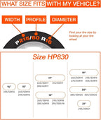Snow Socks for Tires, Grip Boost Traction Device (HP830)