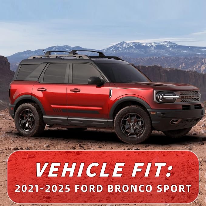 in Channel Rain Guards Fit for 2021-2026 Ford Bronco Sport, Durable Side Window Wind Deflectors, Vent Window Visors Shade Shield, 2021 2022 2023 2024 2025 2026, 4PCS