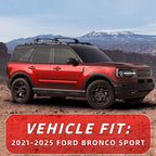 in Channel Rain Guards Fit for 2021-2026 Ford Bronco Sport, Durable Side Window Wind Deflectors, Vent Window Visors Shade Shield, 2021 2022 2023 2024 2025 2026, 4PCS