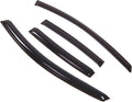 WD2-426 Dark Smoke 4 Pcs Set Window Visor (Outside Mount) Deflector Rain Guard Compatible with 2000-2005 Toyota Echo Sedan