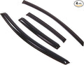 Outside Mount Window Vent Visors Rain Guards Compatible with Toyota Echo Sedan 2000-2005 | Side Window Wind Deflectors Rain Shields | Smoke Tinted, 4 Pcs Set, DGWV-426