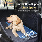 Car Back Seat Extender for Dogs, Semi-Hard Bottom Design, Fits Compact SUVs | Waterproof, Odorless Material, Upgraded Support