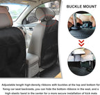2 PCS Kick Mat Back Seat Protector, Waterproof Car Backseat Protective Kick Mat with 2 Mesh Pockets, Large Vehicle Seat Back Kick Mat Organizer for Kids, Car Accessories