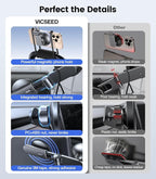 Tesla Phone Mount【Strongest Magnet Power】Foldable Hidden Tesla Phone Holder Fit for All Phone, Tesla Model 3 Model Y for MagSafe Car Mount, Tesla Model 3 Accessories, Tesla Model Y Accessories