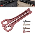 Car Seat Gap Filler Set of 2, Premium Interior Car Accessories, Multifunctional Car Storage Solution with Non-Slip Design, Fits Most Vehicles (Red)