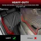 Floor Mats & Cargo Liner for Chevrolet Malibu 2016-2025 Car Mats (Not Fit Hybrid), All Weather TPE Custom Fit Floor Mats for Cars, 1st and 2nd Row Car Floor Mats for Malibu Accessories Black