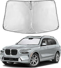 Windshield Sunshade Compatible for BMW X7 2018-2023 2024 2025, Sun Visor for Front Windshield & Window Sun Shade Cover, UV Heat Blocker & Protector, Car Accessories