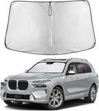 Windshield Sunshade Compatible for BMW X7 2018-2023 2024 2025, Sun Visor for Front Windshield & Window Sun Shade Cover, UV Heat Blocker & Protector, Car Accessories