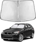 Windshield Sunshade Compatible for BMW X1 2011-2013 2014 2015, Sun Visor for Front Windshield & Window Sun Shade Cover, UV Heat Blocker & Protector, Car Accessories