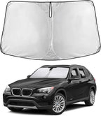 Windshield Sunshade Compatible for BMW X1 2011-2013 2014 2015, Sun Visor for Front Windshield & Window Sun Shade Cover, UV Heat Blocker & Protector, Car Accessories