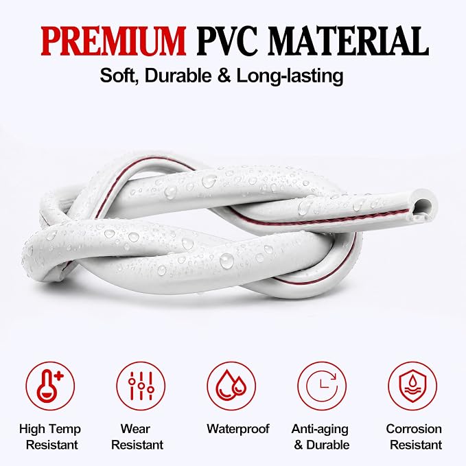 16Ft (5M) Car Door Edge Protector, Anti-Collision Car Door Entry Guard Protective Strip, Doors Edge Trim U Shape Edge Guards for Cars Trucks Suvs (White-5M)